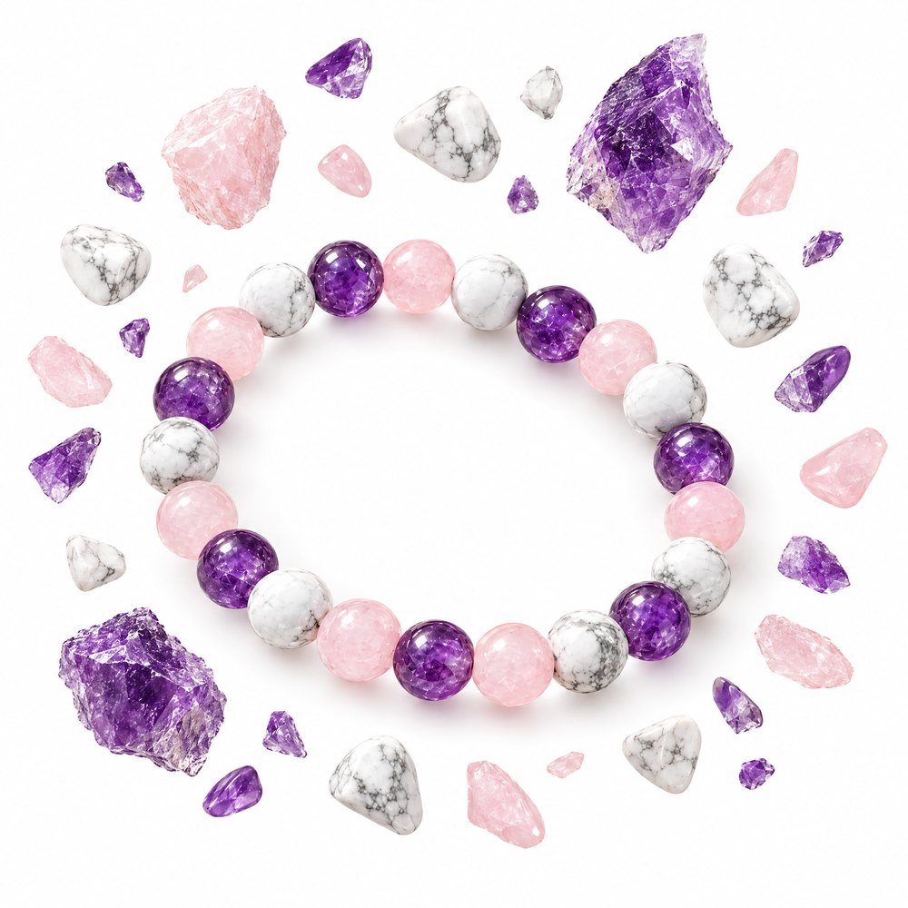 The three stones of the BIORESET Sleep Bracelet